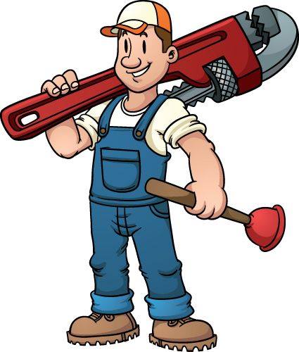 Plumbing professional at work